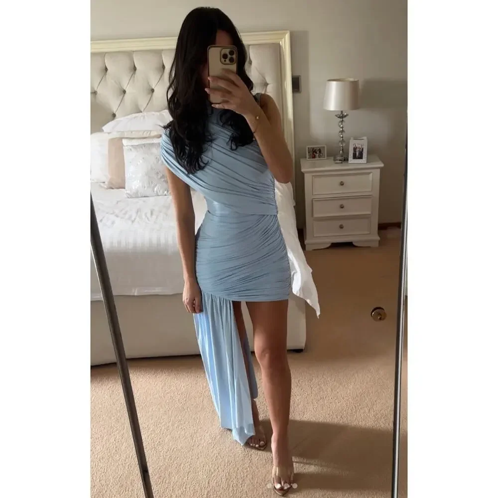 DE LA VALI ravenna mini dress In Blue US 2 - Picture 5 of 9